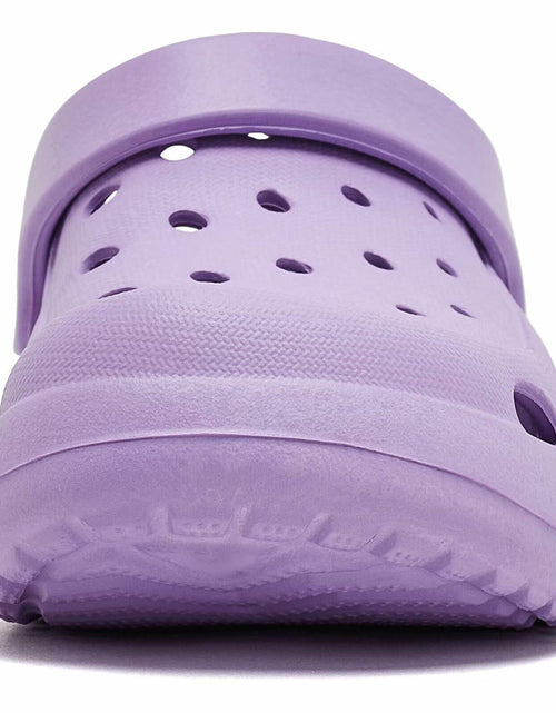 Load image into Gallery viewer, WOUEOI Toddler Garden Shoes Cartoon Slides Sandals Clogs Light Purple Size 8
