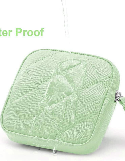 Load image into Gallery viewer, iMotion Menstrual Cup &amp; Sanitary Napkin Storage Bag Green Portable Pouch
