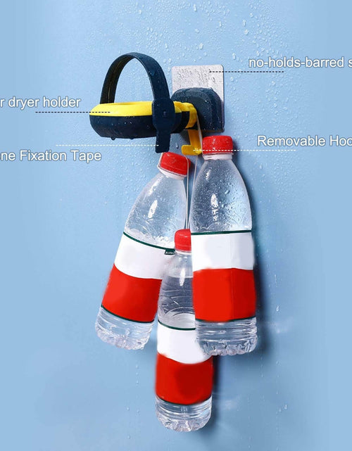Load image into Gallery viewer, RAUWIZX Wall Mounted Hair Dryer Rack Adjustable 360° Rotating Holder
