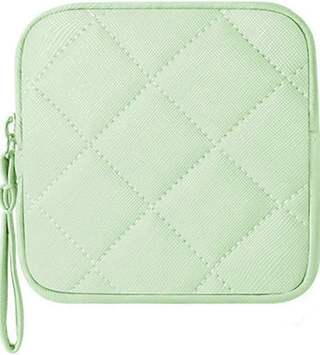 iMotion Menstrual Cup & Sanitary Napkin Storage Bag Green Portable Pouch