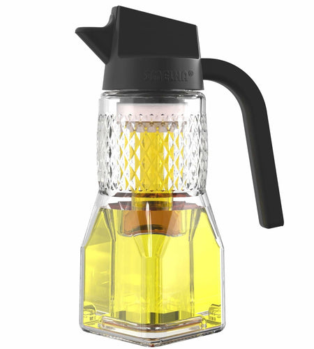 SMELHA Olive Oil Dispenser Vinegar Bottle 18.6oz 550ml Leakproof BPA Free