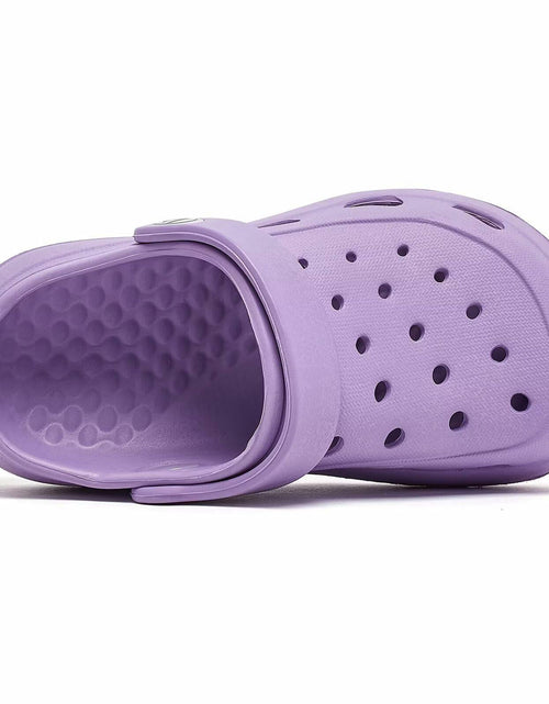 Load image into Gallery viewer, WOUEOI Toddler Garden Shoes Cartoon Slides Sandals Clogs Light Purple Size 8
