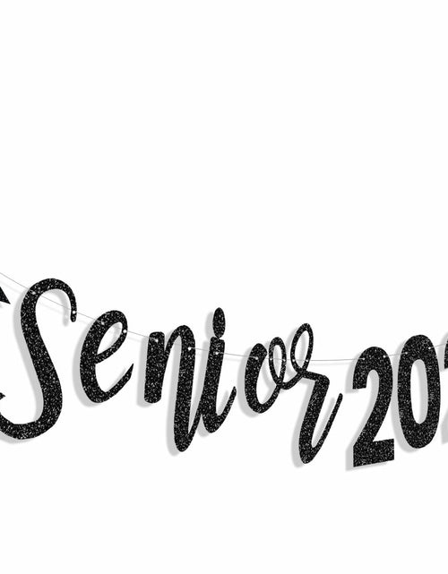 Load image into Gallery viewer, Oudain Glitter Senior 2025 Graduation Cap Banner Congrats Grad Blue

