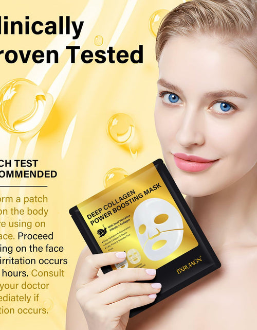 Load image into Gallery viewer, BestBy01/28 BXRUIAGN Snail Mucin Face Mask 96 Hydrogel Korean Skin Care 4pcs
