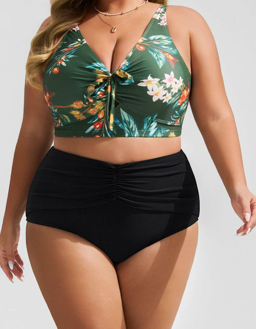 Load image into Gallery viewer, Hanna Nikole Women's High Waisted Tummy Control Bikini Bottom Black
