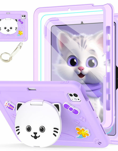 Load image into Gallery viewer, TOMORRY iPad Pro 11 Inch Case 2024 M4 5th Gen Purple with Screen Protector
