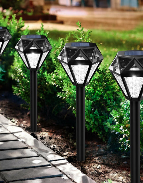 Load image into Gallery viewer, Ouddy Decor Solar Outdoor Waterproof LED Garden Lights Cool White 4 Pack
