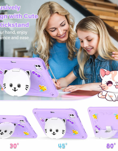 Load image into Gallery viewer, TOMORRY iPad Pro 11 Inch Case 2024 M4 5th Gen Purple with Screen Protector
