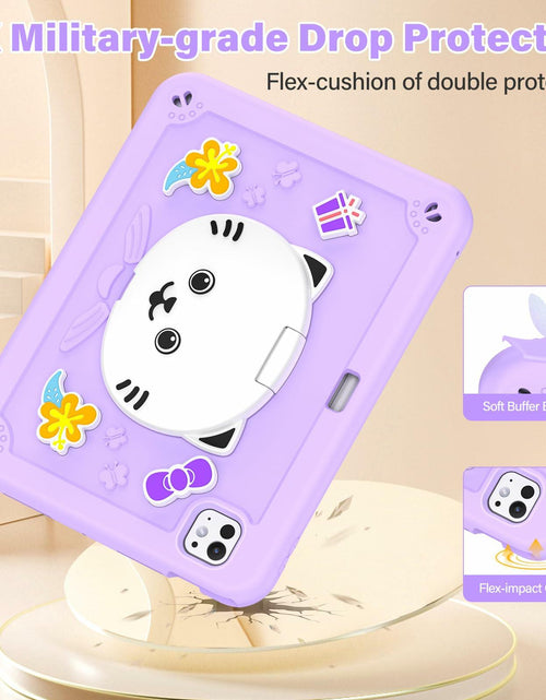 Load image into Gallery viewer, TOMORRY iPad Pro 11 Inch Case 2024 M4 5th Gen Purple with Screen Protector
