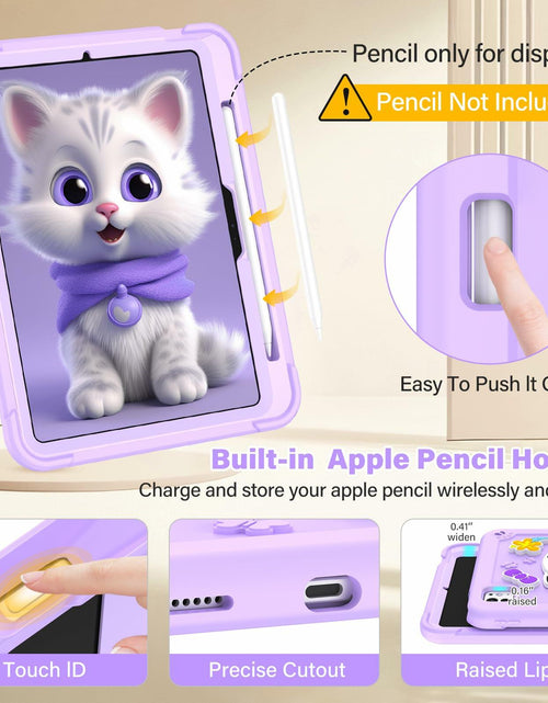Load image into Gallery viewer, TOMORRY iPad Pro 11 Inch Case 2024 M4 5th Gen Purple with Screen Protector
