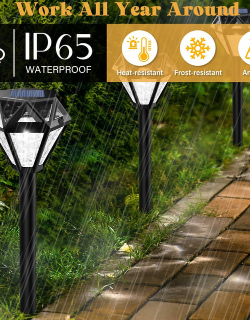 Load image into Gallery viewer, Ouddy Decor Solar Outdoor Waterproof LED Garden Lights Cool White 4 Pack
