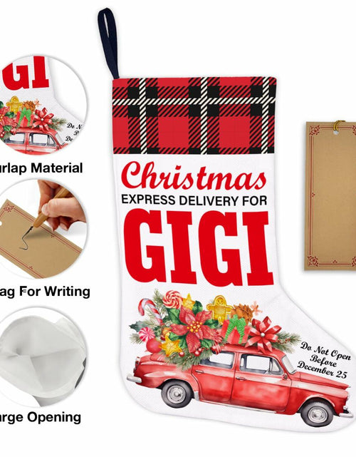 Load image into Gallery viewer, TSUYAWU Gigi Christmas Stocking Holiday Decoration 18x12 Inch
