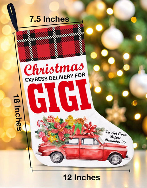 Load image into Gallery viewer, TSUYAWU Gigi Christmas Stocking Holiday Decoration 18x12 Inch
