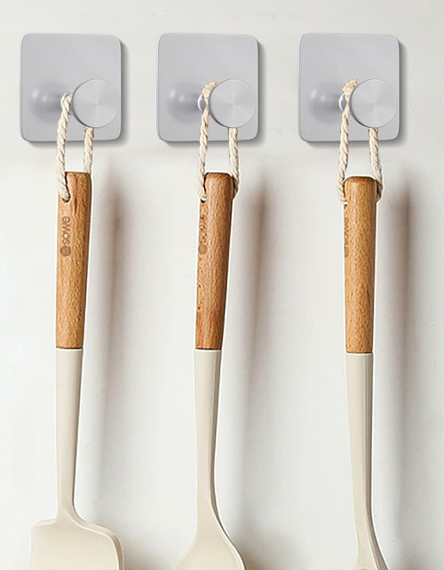 Load image into Gallery viewer, ACNISM Heavy Duty Waterproof Adhesive Hooks Stainless Steel 4 Pack Silver
