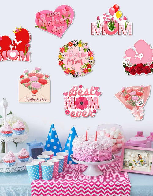 Load image into Gallery viewer, Arosche Mothers Day Yard Signs 8pcs with Stakes Outdoor Party Decorations
