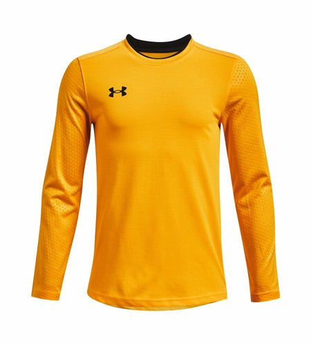 Under Armour Boys Wall Goalkeeper Jersey Steeltown Gold/Black Size Small