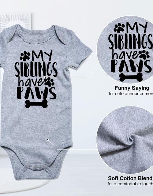 Load image into Gallery viewer, Funnycokid Baby Mother's Day Outfit Our First Mother's Day, Gray,  0-3 Months
