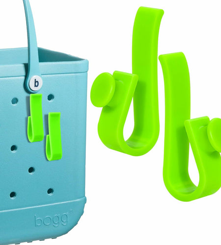 2Piece Hook Holder Accessories for Bogg Bags Neon Green Insert Charm Key Mask
