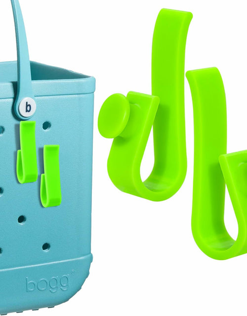 Load image into Gallery viewer, 2Piece Hook Holder Accessories for Bogg Bags Neon Green Insert Charm Key Mask

