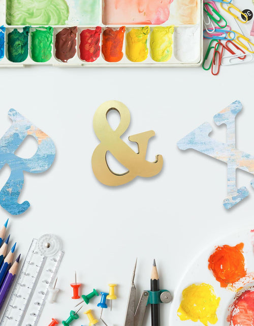 Load image into Gallery viewer, DEEZOMO 4 Inch 3D Golden Wooden Letter Z Unfinished Wood Craft Decor
