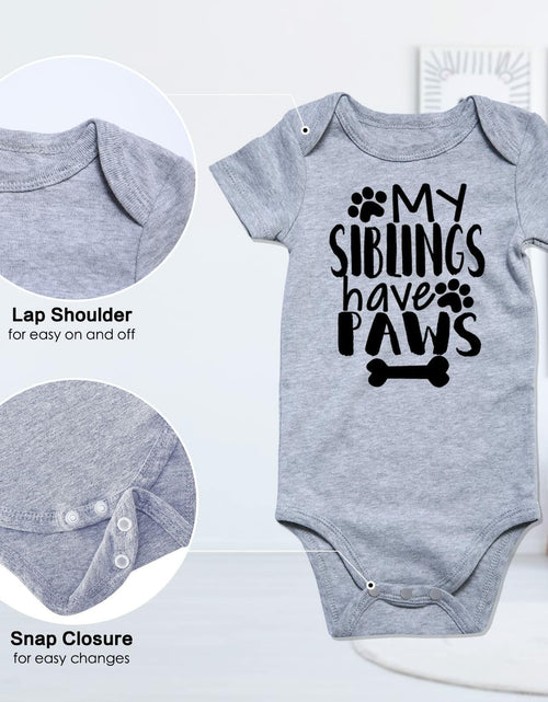 Load image into Gallery viewer, Funnycokid Baby Mother's Day Outfit Our First Mother's Day, Gray,  0-3 Months
