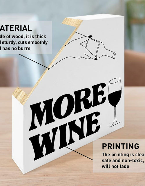 Load image into Gallery viewer, Bar Desk Decor Wooden Box Sign Wine Lover Gifts Home Kitchen Dining Room

