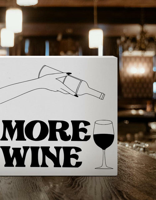 Load image into Gallery viewer, Bar Desk Decor Wooden Box Sign Wine Lover Gifts Home Kitchen Dining Room
