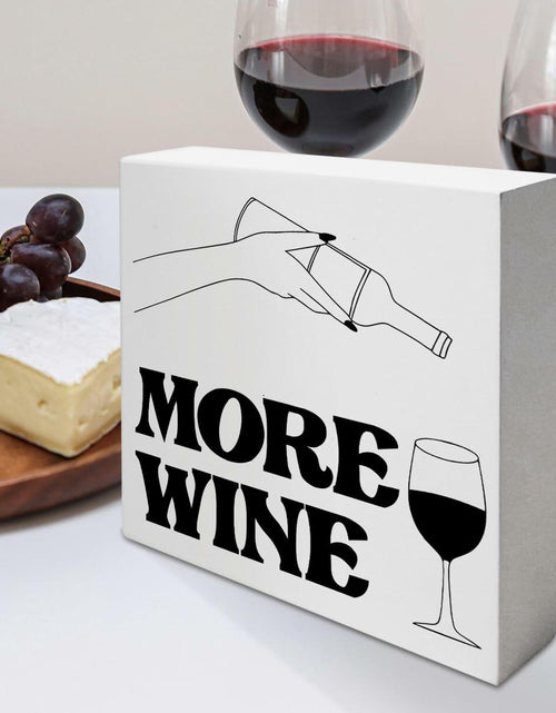 Load image into Gallery viewer, Bar Desk Decor Wooden Box Sign Wine Lover Gifts Home Kitchen Dining Room
