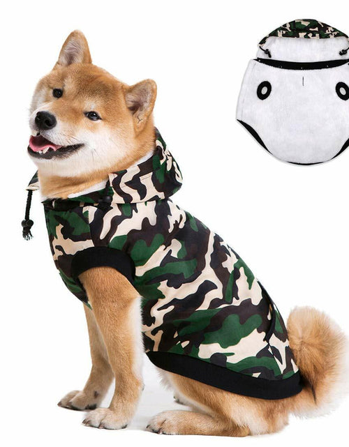 Load image into Gallery viewer, Miaododo Windproof Fleece Lined Dog Jacket Camouflage Size 5XL
