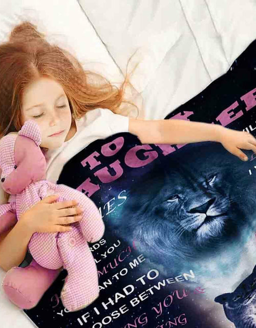Load image into Gallery viewer, Yutrrpe Daughter Gift Blanket from Dad Lightweight Flannel for Bed &amp; Sofa 60X50
