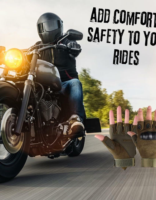 Load image into Gallery viewer, Boundless Performance Fingerless Knuckle Tactical Gloves Black
