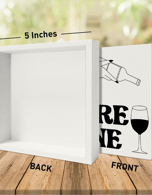 Load image into Gallery viewer, Bar Desk Decor Wooden Box Sign Wine Lover Gifts Home Kitchen Dining Room
