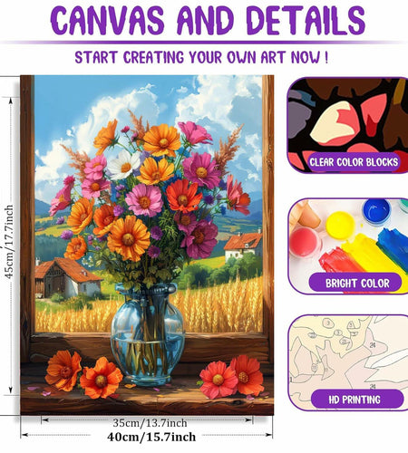 Breakfast Flatlay Paint by Numbers Kit for Adults 16x20in Without Frame