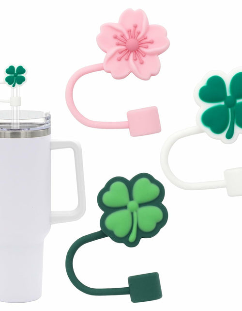 Load image into Gallery viewer, CXLL Silicone Straw Covers Flower Caps for Stanley Tumbler 30&amp;40oz 3pcs
