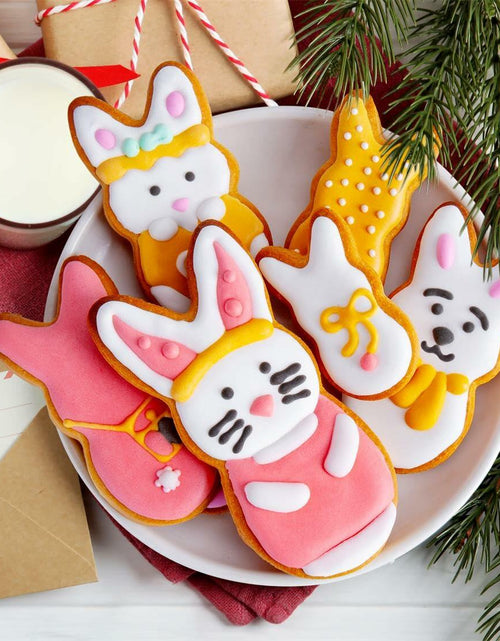 Load image into Gallery viewer, Easter Bunny Cookie Cutter Set Stainless Steel 5 Pieces Holiday Party
