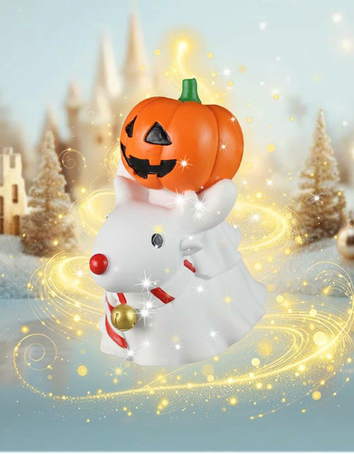 Load image into Gallery viewer, UHIWALKER Christmas Reindeer Figurine Pumpkin Home Garden Decor 0.88lb
