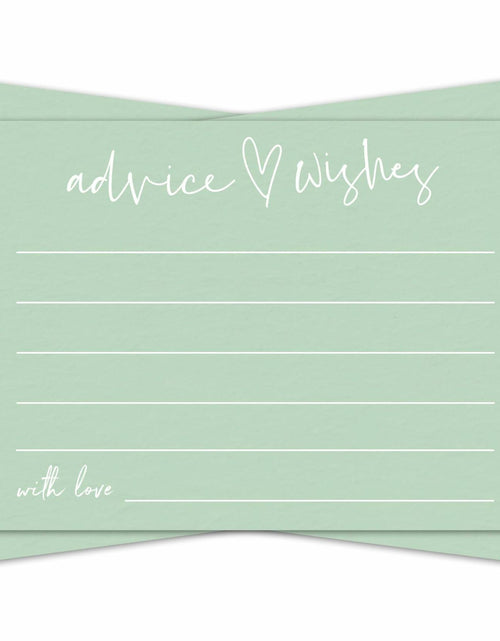 Load image into Gallery viewer, Qoamp Wedding Advice Cards 4x6 Inches 30pcs White Minimalist Bridal Shower
