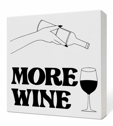 Bar Desk Decor Wooden Box Sign Wine Lover Gifts Home Kitchen Dining Room