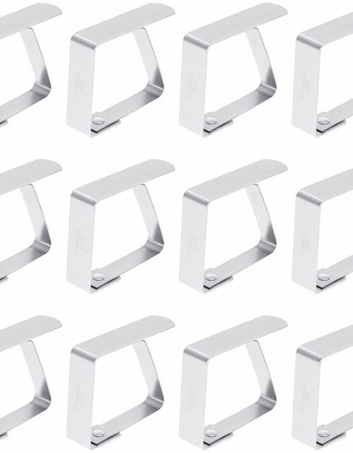 Load image into Gallery viewer, YASUOA Stainless Steel Dining Tablecloth Clips Heavy Duty 12 Pieces
