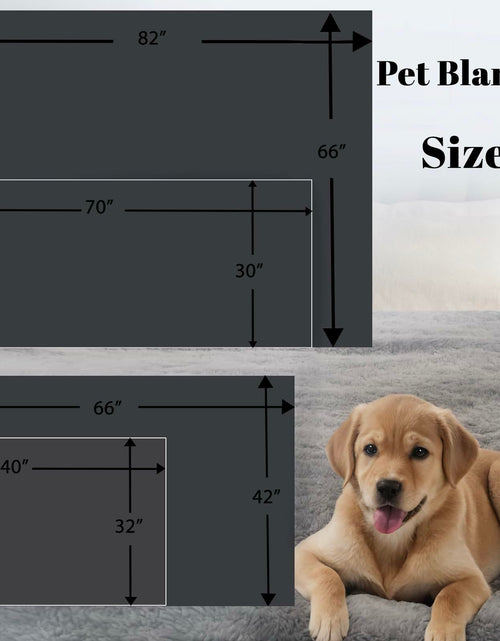 Load image into Gallery viewer, Waterproof Stuffed Dog Bed Cover Blanket Reversible Paw Print Grey 52x82
