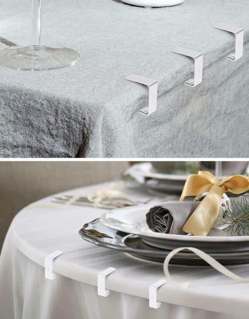 Load image into Gallery viewer, YASUOA Stainless Steel Dining Tablecloth Clips Heavy Duty 12 Pieces

