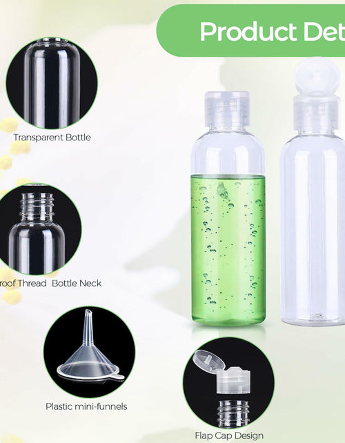 Load image into Gallery viewer, PSPIKXEG 10 Pack 3.4 OZ Clear Leak Proof Travel Bottles Transparent
