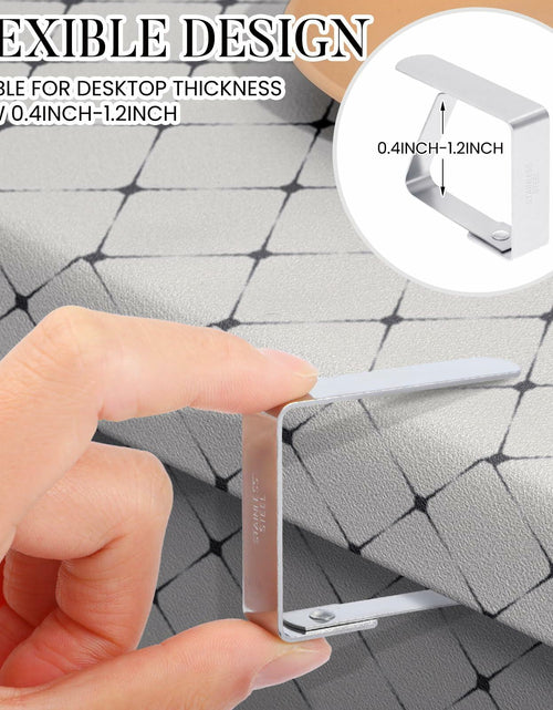 Load image into Gallery viewer, YASUOA Stainless Steel Dining Tablecloth Clips Heavy Duty 12 Pieces
