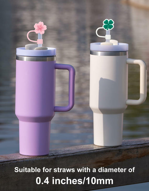 Load image into Gallery viewer, CXLL Silicone Straw Covers Flower Caps for Stanley Tumbler 30&amp;40oz 3pcs
