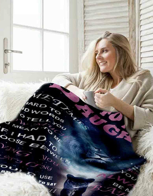 Load image into Gallery viewer, Yutrrpe Daughter Gift Blanket from Dad Lightweight Flannel for Bed &amp; Sofa 60X50
