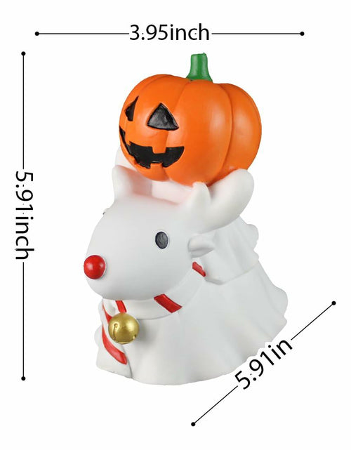 Load image into Gallery viewer, UHIWALKER Christmas Reindeer Figurine Pumpkin Home Garden Decor 0.88lb
