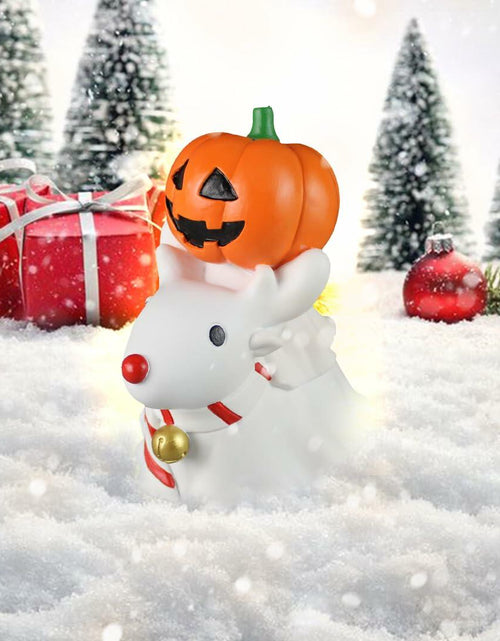 Load image into Gallery viewer, UHIWALKER Christmas Reindeer Figurine Pumpkin Home Garden Decor 0.88lb

