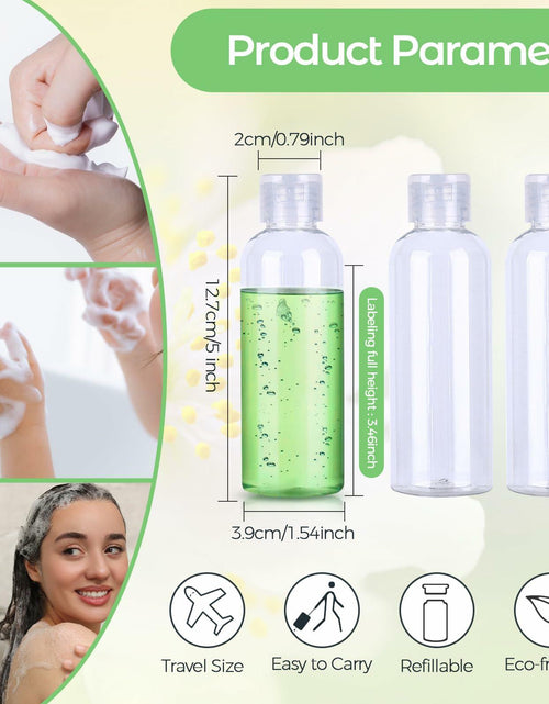 Load image into Gallery viewer, PSPIKXEG 10 Pack 3.4 OZ Clear Leak Proof Travel Bottles Transparent
