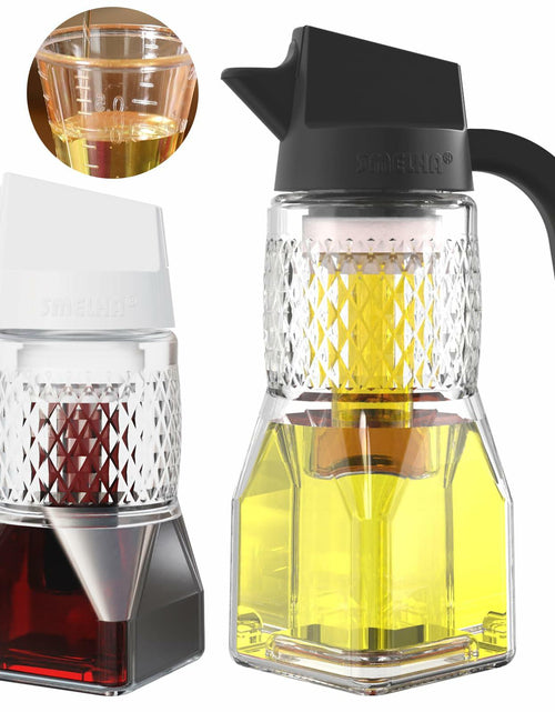 Load image into Gallery viewer, SMELHA Glass Olive Oil Dispenser Leakproof 9.2oz Clear Bottle
