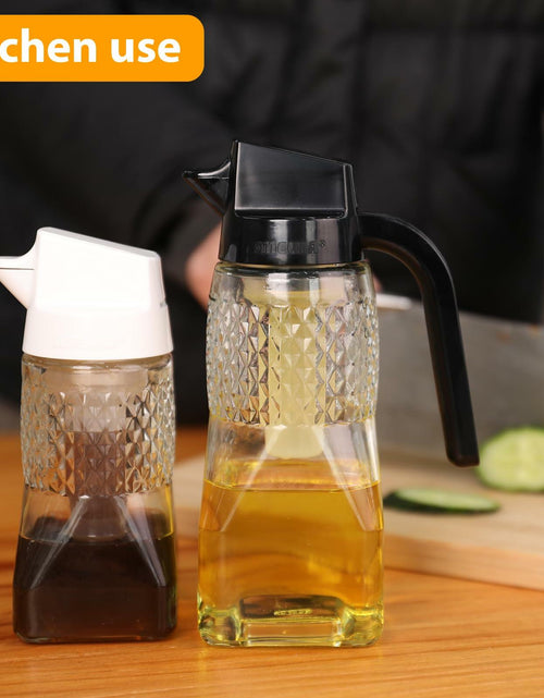 Load image into Gallery viewer, SMELHA Glass Olive Oil Dispenser Leakproof 9.2oz Clear Bottle
